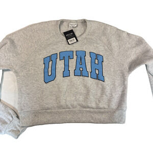 Where I'm From Womens Long Sleeve UTAH SALT LAKE Pullover Sweatshirt Medium Gray